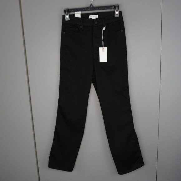 New Good American Good Curve High Rise Straight Jeans in Black001 size 4/27 - Picture 3 of 16